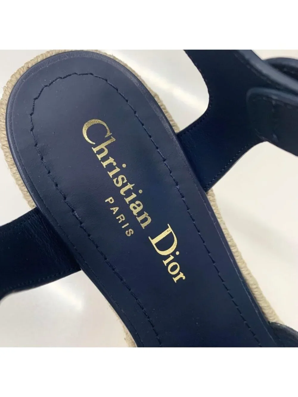 Dior Dway Embroidered Logo Sandals - Picture 7 of 10